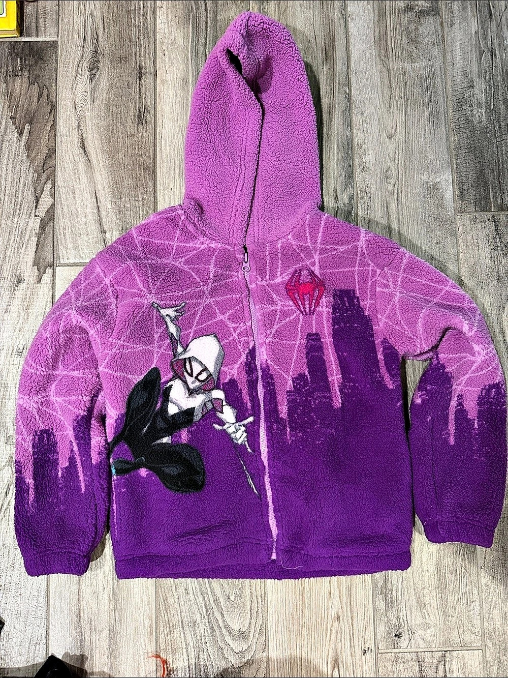 Marvel Spidey and His Amazing Friends Ghost-Spider Sherpa Full-Zip Hoodie